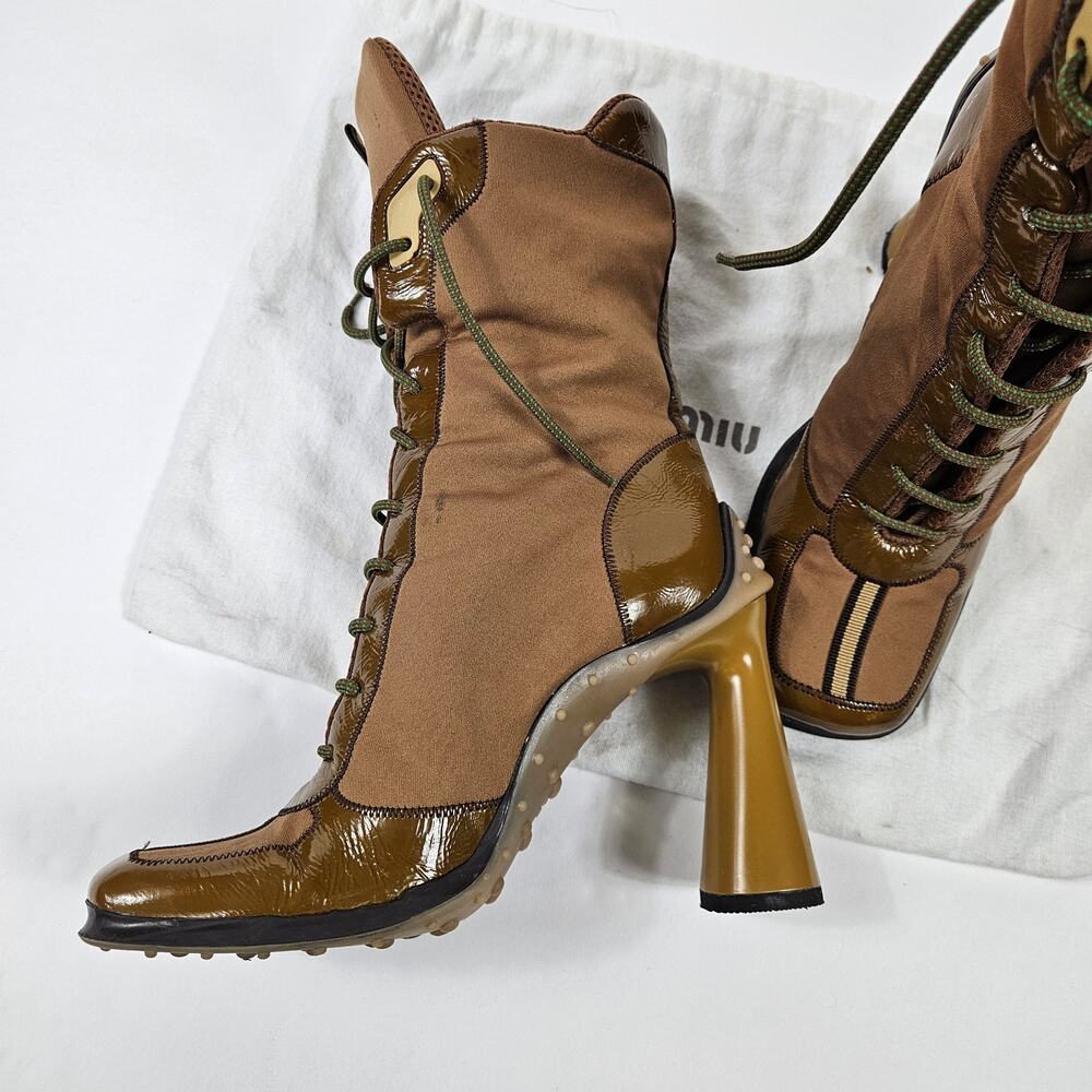 Vintage Miu Miu Boots F/W 1999 Tech Heels Bubble Sole RARE - EU 39 - Picture 11 of 15